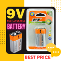 300mAh Ni-Mh Rechargeable 9V Battery. 