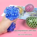 Squeeze Ball with Net, RosyFate Squishy Mesh Ball, Squeeze Ball in Net Glitter, Stress Ball Fidget Toy, Anti Stress Toy, for Children and Adults (A). 