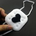 Anime Eyepatch Cosplay Black Red Heart Embroidery Single Eye Mask Blindfold Lolita Girls Love Heart Eye Patch Cosplay Accessory. 
