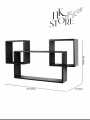 Wall mounted decoration shelf Floating Wall shelves Wall hanging decoration shelf Box shelves Sat of 3. 