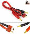 34cm IMAX B6 B6AC B8 Charger Cable T Plug to 4mm Banana RC Connector Cable. 