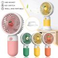 Mini Fan Rechargeable / Hand Fan Handheld Desktop USB Fan Electric Portable Mini Desk Fan for Kids - Rechargeable USB Battery - Handheld Fan with Adjustable Speed. 