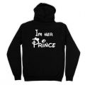 Prince and princess pullover hoodies for couples-pack of 2. 
