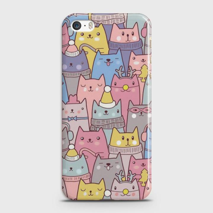 iPhone 5c Cover - SkinLee HQ Hard Case - Trendy Cat - SKINLEE-686-1-266-154