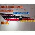 Honda CG 125 Silencer Patri Sticker 3D 2021. 