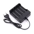 High Quality 4 2 1 Slots Intelligent Battery Charger with short circuit protection For 4X 18650 lithium-ion rechargeable battery. 
