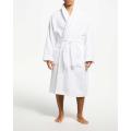 Bathrobe Men/,Women 100% Ringspun Cotton - WHITE. 
