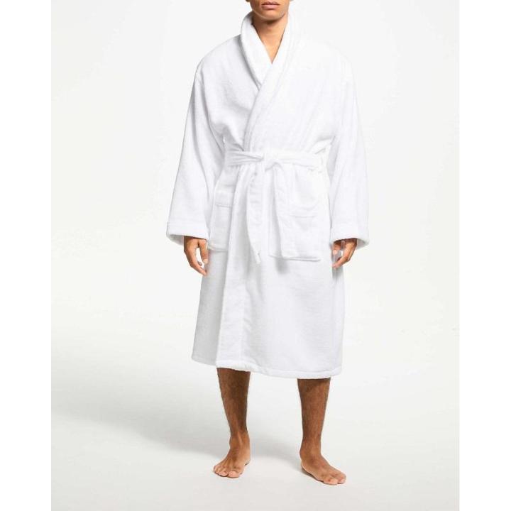 Bathrobe Men/,Women 100% Ringspun Cotton - WHITE