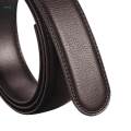 PU Leather Ratchet Belt without Buckle Automatic Belt Simple Waistband Fashion No Buckle Replacement Belt Strap Waist Belt for Costume Pants. 