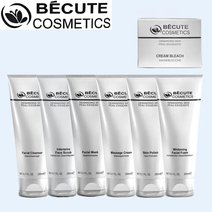 Becute Cosmetics Facial Kit (200ml Each) Pack of 6 + FREE Cream Bleach ...
