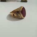 Turkish Ring, Mens Turkish Ring, Classic Turkish Ring For Men, Red Turkish Ring.. 