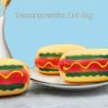 Hotdog Squishy Mesh Ball Squishy Sensory Stress Reliever Toy Autism Squeeze Pop it Anti Stress. 