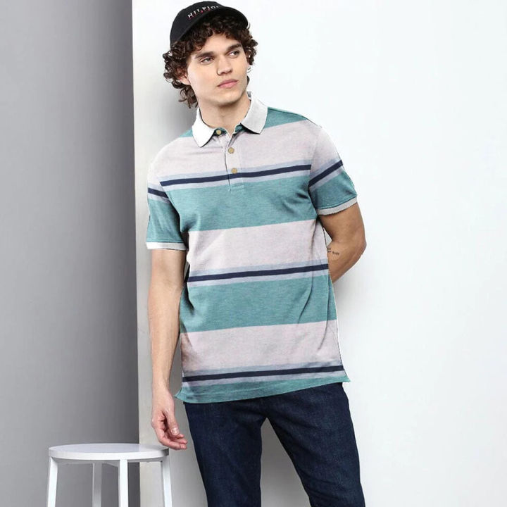 MAX%2021%20MEN'S%20CONTRAST%20STRIPED%20SHORT%20SLEEVE%20POLO%20SHIRT%20-%20Image%203