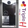 Triple H Samsung S9 Plus Case Luxury Leather Flip Cover Mate Black S9+ Wallet Card Cover Designed In London Original UU. 