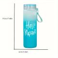 Water bottle Crystal Hello Master - Glass Water Bottle and Plastic LID with Box (Glass Material) (Mix/Random color). 