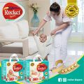 Rocket Premium Diapers Jumbo Pack Size 4 Large (9-14KG),  64 Count. 