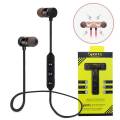 WIRELESS BLUETOOTH EARPHONES SPORT RUNNING HEADPHONES METAL MAGNETIC HEADSET STEREO BASS EARBUDS HANDSFREE WITH MIC/ Magnetic Handfree / Handsfree / Wirless Handfree / Sports Handfree. 
