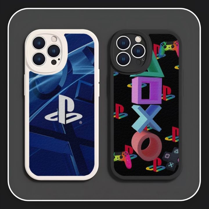 Ps5 Hot Game PlayStation Phone Case Lambskin For Iphone 14 Pro Max 11 13 12 Mini X Xr Xs 8 6 7 Puls Se Luxury Mobile Cover