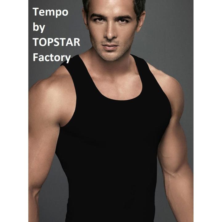 black vest for men high quality bunyan, black color