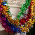 Christmas Garland Streamer Sparkly Streamer For Christmas Tree Christmas Tinsel Garland Decoration Hanging Holiday Tinsel Ornament Wedding Party Proposal Decoration. 
