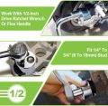 Stud Remover  Fit 1/4" to 3/4" (6 to 19mm) Bolt Extractor Nut Splitter With Knurled Roller and Cam Lock, Stud Extractor Tool For Broken Bolt Remover or Seized Studs. 