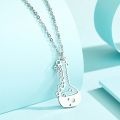 CHENGXUN Volumatric Flask Chemistry Pendant Necklace for Women Girls Stainless Steel Charm Neck Chain Jewelry Scientist Gift. 
