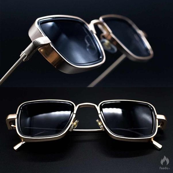 Original Kabir Singh Sunglasses in Metal Frame for Men - Shahid Kapoor UV400 Polarized Glasses with