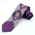 Japanese version of JOJO Wonderful Adventure COS Yoshinaga Shadow Skull Black Grey Purple Anime Tie Surrounding. 