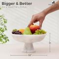 Marble Fruit Bowl White. 
