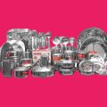 National 81 Pieces Dinner Set Stainless Steel. 