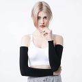 UV Sun Protection Arm Sleeves for Men and Women, Sleeves to Cover Arms for Gaming Sleeve, UV Protection Cooling Arm Sleeves, 1 Pair Anti-Slip Compression Sun Sleeves for Cycling Running Outdoor Sports. 