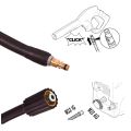 High Pressure Hose for Karcher K2 Classic K1 Pressure Washers etc - with Machine end M22 14mm Threaded n Gu.n end New Click type - Select 3m or 5m. 