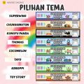 (Contents 16 PCS) Children's Birthday Stickers CUSTOM Drink LABEL Mineral Water Bottle 330 ML & 600 ML Free Design // Drinking LABEL CUSTOM Bottle // Drinking LABEL. 