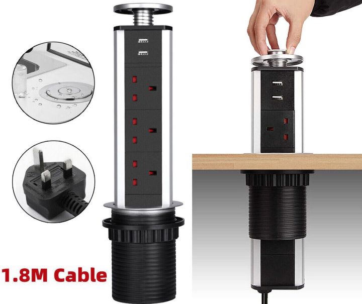 Standard Tabletop Type Electric Pop Up Power Tower Kitchen/Desktop Socket Outlet Box for standard etc