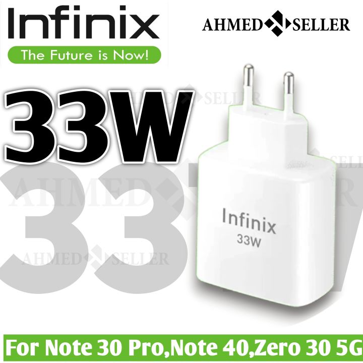 33W Infinix Original-Fast Charger-SuperFast Charger NOTE 11,12, HOT 20, 30, 40, Zero 30 , Zero 40