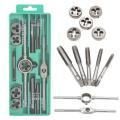 12 PCS Metric Tap Dies Set M6-M12 Screw Nut Thread Taps Dies With Wrench Handle Tool Kit Hand Screw Taps Hand Tools. 