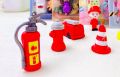 Fire  Fighter 6 Pieces Hero Eraser Set Gift Box Christmas Gift Fire Truck Modeling Fire Fighting Eraser Set Non-PVC Mini Rubber Erasers for Pencil Kids Gift School Student Brand: HOMIES. 