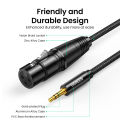 UGREEN XLR to 3.5mm Microphone Audio HiFi Cable XLR Female to Mini Jack Aux Mic Cord for Camcorders DSLR Cameras Computer. 
