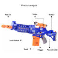 M16 Blaster Electric Nerf Machine Battery Operated Semi Auto Nerf TOYGun With 20 Pcs Soft  Darts. 