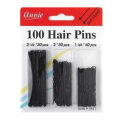 Black Invisible Hair  Wave Bobby Pins Grips 100 PCs. 