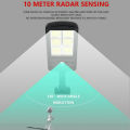 LED Solar Street Wall Light PIR Motion Sensor Outdoor Lamp & Control Remote. 