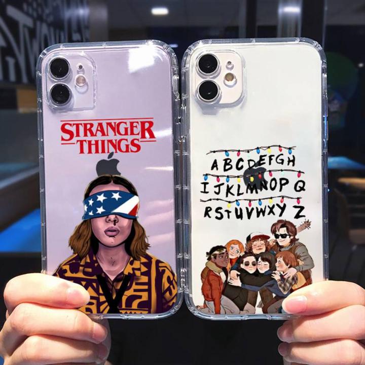Fashion tv Strange Things coque Phone Case Transparent soft For iphone 5 5s 5c se 6 6s 7 8 11 12 plus mini x xs xr pro max