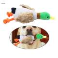 Dog Squeaky Toys Duck Plush Toy Cat Dog Chew Toy Fun Interactive Squeaker. 