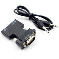 1080P HDMI Female to VGA Male Converter Adapter with Audio Cable for PC HDTV. 