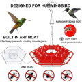 Bird Feeder Hummingbird Feeder with Perch and Built-in Ant Moat Easy to Clean Outdoor Hanging Yard Garden Decoration. 