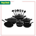 Cookware Set 16 Pieces Glass Lid Non Stick Cokking set. 