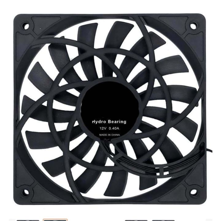 Mute 120Mm 12Cm PWM Cooling Fan Slim 12Mm,New 120X120x12mm DC 12V 0.20A 1400RPM Computer PC Case Chassis Cooler Quiet