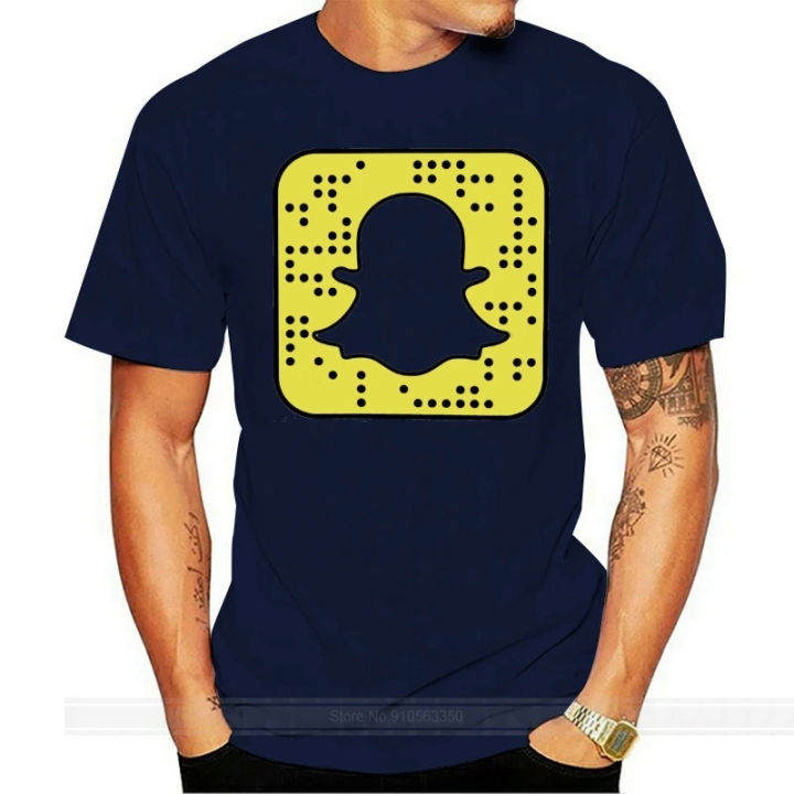 Personalised Snapchat Snapcode Bitmoji QR T-Shirt - Funny Novelty - Popular summer o neck tee free shipping cheap tee