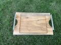 Wooden Tray made from Acacia wood, Seamless Tray Set and single pc in large, medium and small size Serving tray oval Shape. 