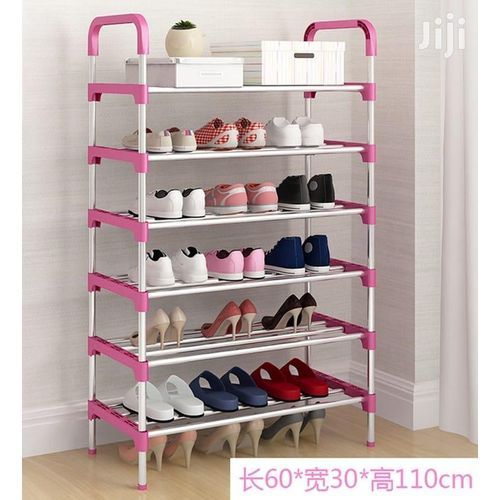 5, 6, 7 Tiers Heavyweight Shoe Rack Organizer Stainless Steel Shoe